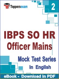 IBPS SO HR Officer (Mains) PDF Book In English - Question Paper