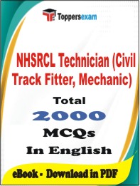 NHSRCL Technician (Civil Track Fitter, Mechanic) PDF Book in English - MCQ / Objective Questions