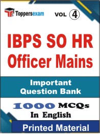 IBPS SO HR Officer (Mains) Book in English - Objective MCQ (VOL.4)