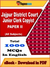 EBook of Jajpur District Court Junior Clerk Copyist (Paper 2) Exam, PDF Format in English