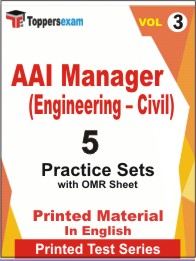 AAI Manager (Engineering â€“ Civil) Book in English - Practice Set (VOL.3)