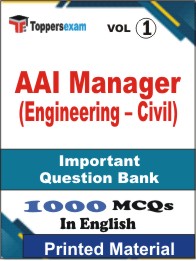 AAI Manager (Engineering â€“ Civil) Book in English - Objective MCQ (VOL.1)