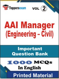 AAI Manager (Engineering â€“ Civil) Book in English - Objective MCQ (VOL.2)