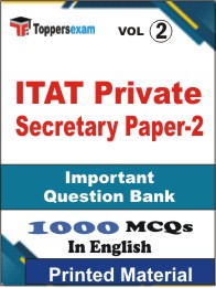 ITAT Private Secretary Paper-2 Book in English - Objective MCQ(VOL.2)