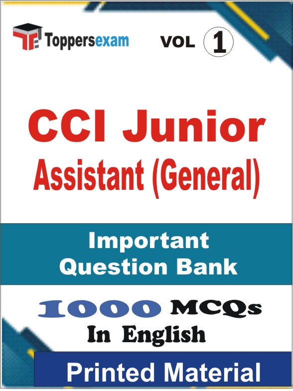 CCI Junior Assistant (General) Book in English - Objective MCQ (VOL.1)