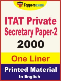 ITAT Private Secretary Paper-2 One Liner Book in English