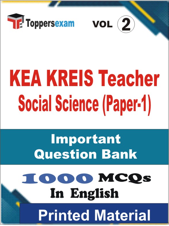 KEA KREIS Teacher Social Science (Paper-1) Book in English - Objective MCQ (VOL.2)