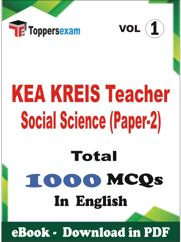 KEA KREIS Teacher Social Science (Paper-2) PDF Book In English - MCQ / Objective Questions (VOL.1)