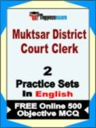 Muktsar District Court Clerk Book in English - Question Paper / Practice Set