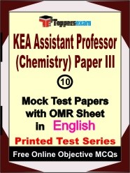 KEA Assistant Professor (Chemistry) Paper 3 Exam Mock Test Papers (Book) in English