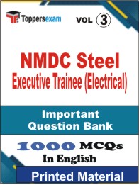 NMDC Steel Executive Trainee (Electrical) Book in English - Objective MCQ (VOL.3)