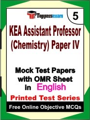 KEA Assistant Professor (Chemistry) Paper 4 Exam Mock Test Papers (Book) in English