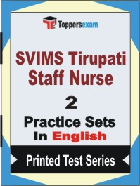 SVIMS Tirupati Staff Nurse Book in English - Question Paper / Practice Set