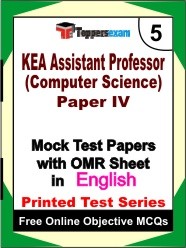 KEA Assistant Professor (Computer Science) Paper 4 Exam Mock Test Papers (Book) in English