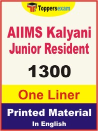 AIIMS Kalyani Junior Resident One Liner Book in English