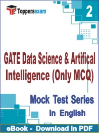 GATE Data Science & Artifical Intelligence (Only MCQ) PDF Book In English - Question Paper