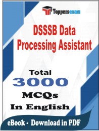 DSSSB Data Processing Assistant PDF Book In English - MCQ / Objective Questions