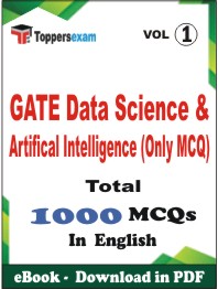 GATE Data Science & Artifical Intelligence (Only MCQ) PDF Book In English - MCQ / Objective Questions (VOL.1)
