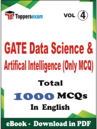 GATE Data Science & Artifical Intelligence (Only MCQ) PDF Book In English - MCQ / Objective Questions (VOL.4)