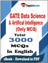 GATE Data Science & Artifical Intelligence (Only MCQ) PDF Book In English - MCQ / Objective Questions