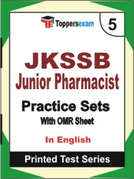 JKSSB Junior Pharmacist Book in English - Mock Test / Practice Set
