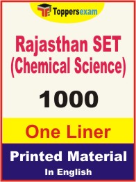 Rajasthan SET (Chemical Science) One Liner Book in English
