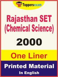 Rajasthan SET (Chemical Science) One Liner Book in English