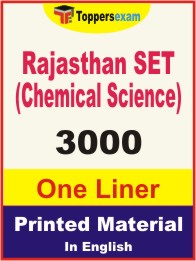 Rajasthan SET (Chemical Science) One Liner Book in English