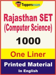 Rajasthan SET (Computer Science) One Liner Book in English