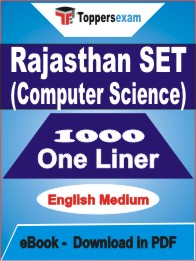 Rajasthan SET (Computer Science) One Liner Book PDF in English
