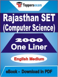 Rajasthan SET (Computer Science) One Liner Book PDF in English