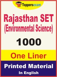 Rajasthan SET (Environmental Science) One Liner Book in English
