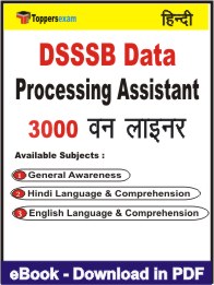 DSSSB Data Processing Assistant One Liner Book PDF in Hindi