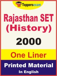 Rajasthan SET (History) One Liner Book in English