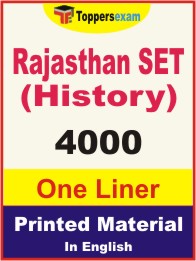 Rajasthan SET (History) One Liner Book in English
