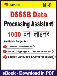 DSSSB Data Processing Assistant One Liner Book PDF in Hindi