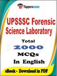 UPSSSC Forensic Science Laboratory PDF Book In English - MCQ / Objective Questions