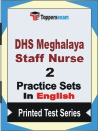DHS Meghalaya Staff Nurse Book in English - Question Paper / Practice Set