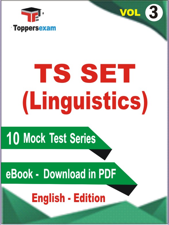 TS SET (Linguistics) Test PDF Book in English - Practice Set /Mock Test (VOL.3)