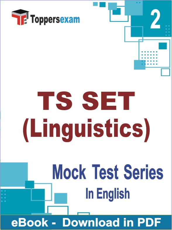 TS SET (Linguistics) PDF Book In English - Question Paper