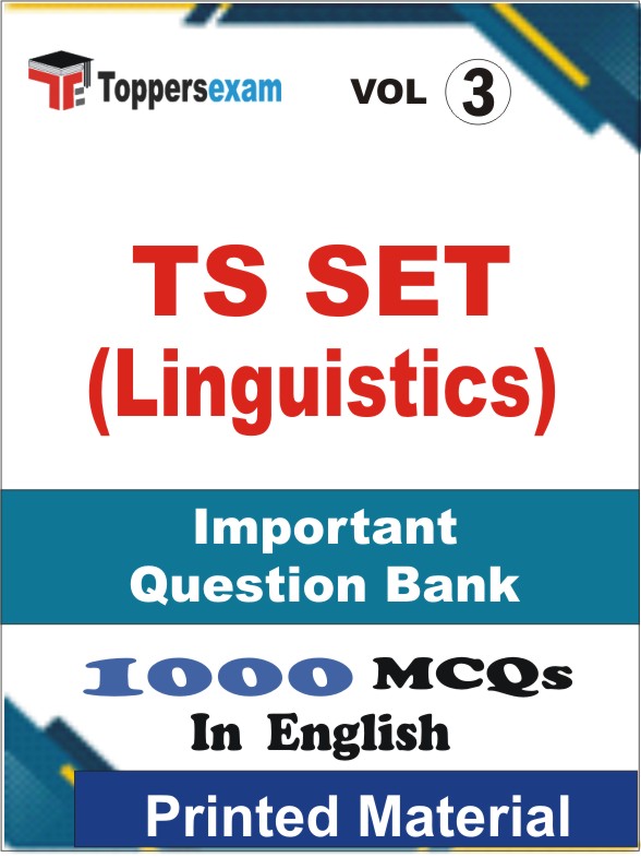 TS SET (Linguistics) Book in English - Objective MCQ (VOL.3)