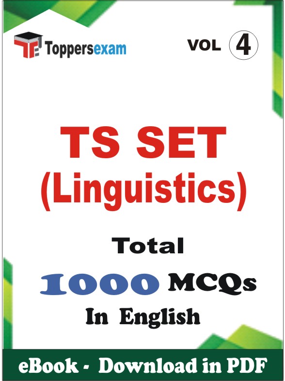 TS SET (Linguistics) PDF Book In English - MCQ / Objective Questions (VOL.4)