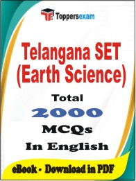 Telangana SET (Earth Science) PDF Book in English - MCQ / Objective Questions