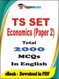 TS SET Economics (Paper 2) PDF Book in English - MCQ / Objective Questions