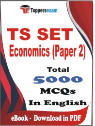 TS SET Economics (Paper 2) PDF Book in English - MCQ / Objective Questions