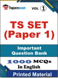 TS SET (Paper 1) Book in English - Objective MCQ (VOL.1)