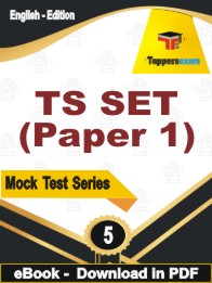 TS SET (Paper 1) Test PDF Book In English - Practice Set