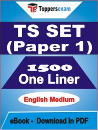 TS SET (Paper 1) One Liner Book PDF in English