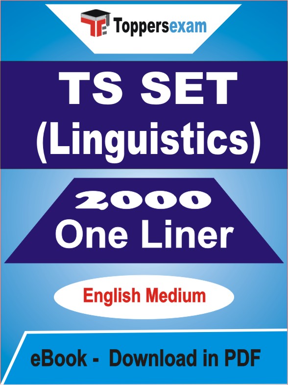 TS SET (Linguistics) One Liner Book PDF in English