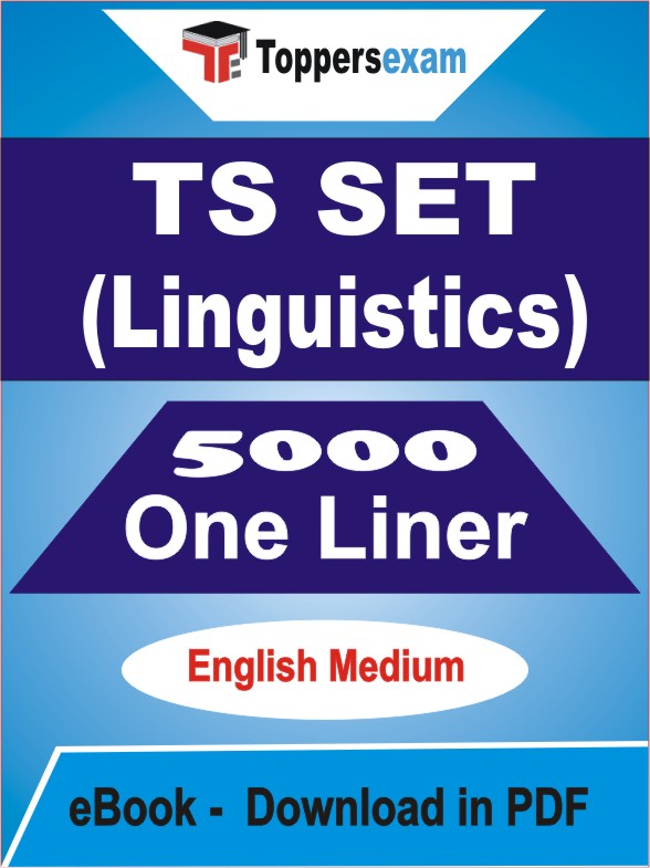 TS SET (Linguistics) One Liner Book PDF in English